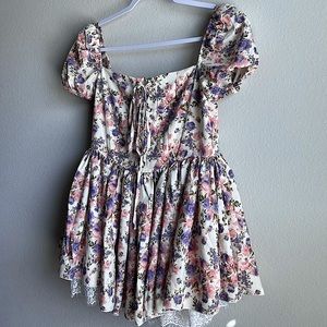 CIDER Floral Lace Dress